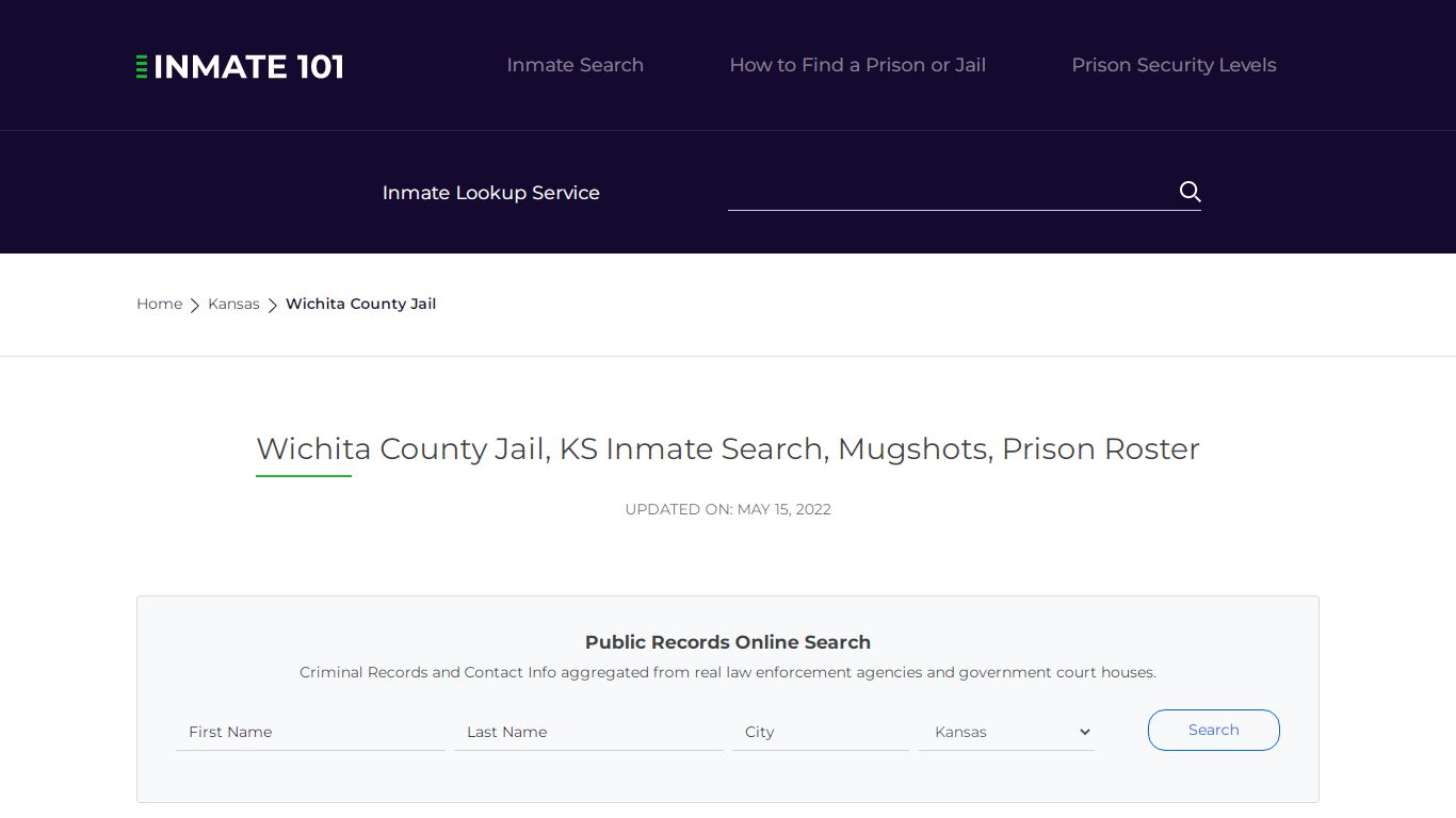 Wichita County Jail, KS Inmate Search, Mugshots, Prison ...